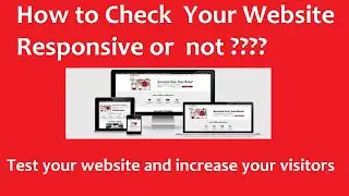 How to check your website responsive or not !!