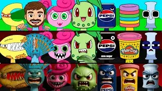 Incredibox Sprunki OC Phase 1 to Phase 3 I (from Alphabet Lore), Feastables, Pepsi, Huggy Wuggy