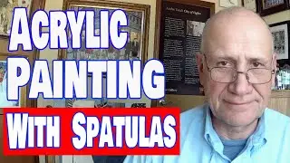 Acrylic Painting With Spatulas - Downtown Oklahoma City