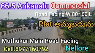 Commercial Plot For Sale in Muthukur Main Road Facing Nellore 8977160792