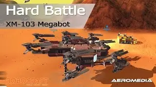 Robocraft gameplay Megabot XM-103 1/1/15 Hard Battle