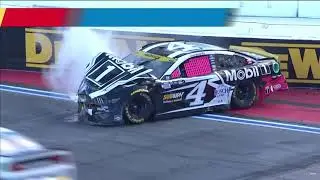 Chase Elliott vs Kevin Harvick vs Wall