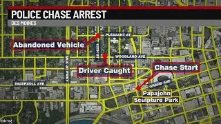 Wrong-way driver arrested after allegedly leading DMPD on chase downtown