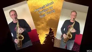 Harvest moon cover by Mal on Alto sax