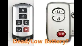 How To Start Toyota when Key Fob Battery Dead / Low