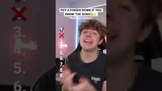 PUT A FINGER DOWN IF YOU KNOW THE SONG🤩✋ - Random Edition🤔 #shorts #viral #songtest