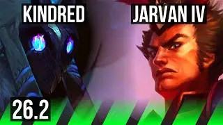 KINDRED vs JARVAN IV (JGL) | Good KDA: 15/1/6 | KR Master | 26.2