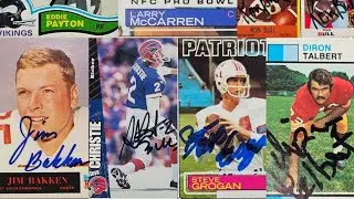 My TTM Autograph Haul #53 - 10 Returns (Steve Grogan, Steve Christie, Eddie Payton & more)
