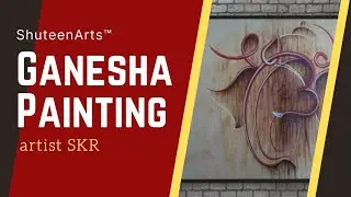 SHRI GANESHA PAINTING | artist SKR | presented by ShuteenArts&trade; | ShiyaArts updated to ShuteenArts&trade;