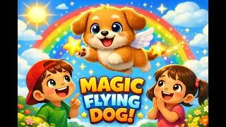 🐶✨ The Magic Flying Dog  Fun Cartoon Story for Kids | Kids 0 Class