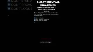 Disappear in Plain Sight 🕶️ Urban Survival Evasion Tactics #survivalmindset #greymanprepping