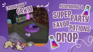 GRWM TO ATTEND A SUPER PARTY FAVOR POTION DROP ON ANIMAL JAM! | Lexxnathh