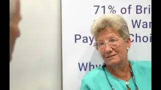 PCA supporter Sue Varley, from Caerwys in North Wales talks to Ron Delnevo