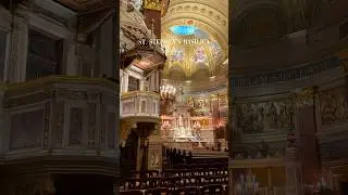 The details inside St. Stephen&rsquo;s Basilica are absolutely unreal 🤯 #budapest #hungary