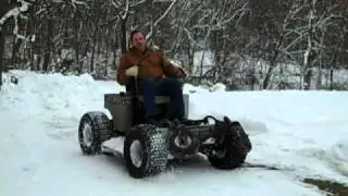 Dixie Chopper Donuts 4x4 Prototype having fun in the snow.mp4