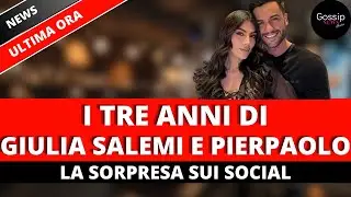 Anniversario dei Prelemi..Giulia Salemi e Pierpaolo Pretelli festeggiano tre anni. La sorpresa live