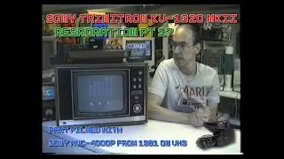 Цветной телевизор SONY KV-1320 MKII TRINITRON 1971 года [ВОССТАНОВЛЕНИЕ ЧАСТЬ 1] частично снято н...