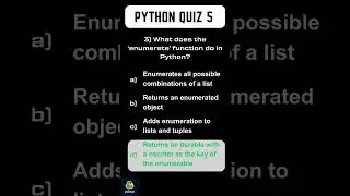 Python Quiz 5 | Learn Python Coding
