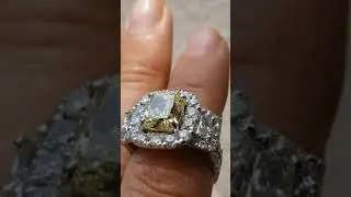 Fancy Yellow Diamond Engagement Ring