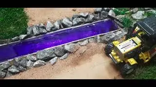 Mini canal construction | diy canal construction | cactus garden ideas