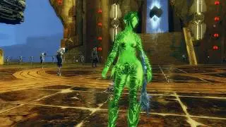 GW2 Poly luminescent Undulating Infusion Green