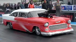STRANGER THING 55 CHEVY BEL AIR PRO MOD MAKES FULL PASS
