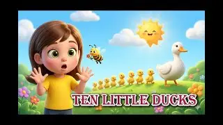 Ten Little Ducks Song | Learn to Count 1-10 | Giggle with Beez