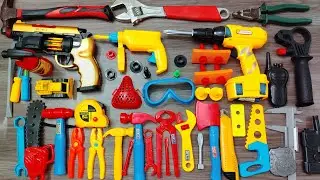 8 Minutes Satisfying with Unboxing Electric screwdriver Playset,screw assembly toolbox | Toy Review