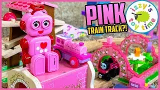 Mom Makes an ALL PINK THOMAS TRACK?! Fun Toy Trains !
