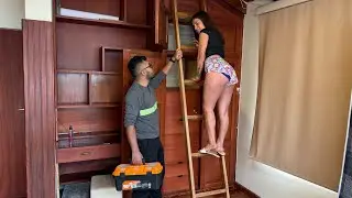 El plomero llego a reparar mi closet y esto paso