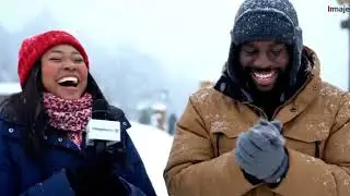 Calabar Girls & Boys Going Crazy Over a Little Snow in Obudu cattle ranch 😂 C'mon 
