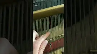 Tie knot piano bass string