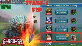 Lords Mobile Limited Challenge Barbaric Journey Stage 5
