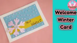 #wintercard How to make winter card| welcome winter card | simple winter  card making