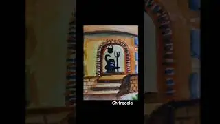 Watercolor Temple Painting🛕#shiva #art #trending #shorts
