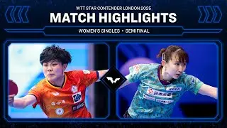 Cheng I-Ching vs Hina Hayata | WS SF | #WTTLondon 2025