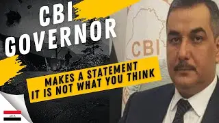 Iraq News Central Bank of Iraq CBI Governor Makes a Statement #iqd Rate
