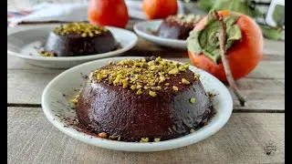 Самый простой десерт на свете! 🍫 Шоколадный пудинг с хурмой из 2 ингредиентов, без выпечки