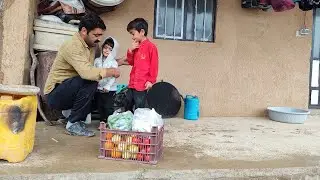 ⛈️Spectacular return of Mehdi to his family, trip to see Mehdi's father, shopping for Nowruz Eid🎇👷