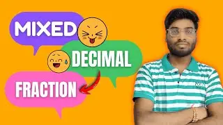 Mixed repeating decimal to fraction #decimals  #fraction 