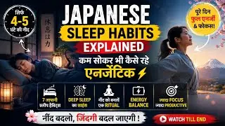 Japanese Sleep Habits | कम सोकर भी कैसे रहे एनर्जेटिक | Sleep Science & Habits in Hindi 