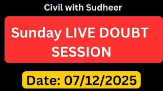 PWD AEE EXAM CANCELLED || Sunday Live Session|| Date 07/12/2025||