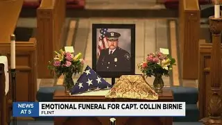 Family, police gather to mourn Flint officer who died in crash