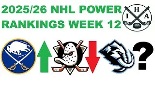 NHL Power Rankings Week 12 - It's anyone's race for Playoffs!