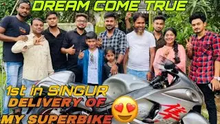 DELIVERY OF MY FIRST SUPERBIKE 😍| SUZUKI HAYABUSA | 02 RIDER