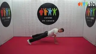Pompes triceps jambe tendu - Exercice WWW.BOUGETONCORPS.NET