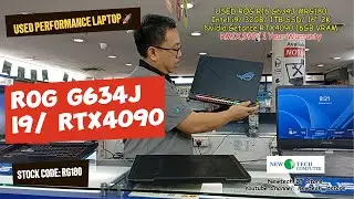 USED ASUS ROG STRIX G634JY Gaming Laptop intel i9 13980HX 32GB 1TB SSD RTX4090 Stock Code: RG180