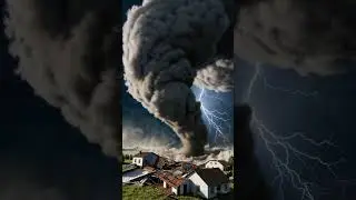 Tornado Tears Through Homes in Seconds 🌪️ | Realistic AI Disaster