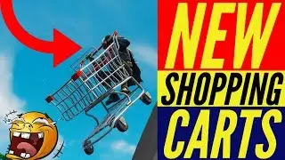 🔥 FORTNITE SHOPPING CART GAMEPLAY LIVE + SHIELD MUSHROOM GAMEPLAY! ( New Update)