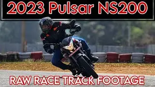 2023 Pulsar NS200 | RAW EXHAUST SOUND | Race Track Footage | Meco Kartopia | Bengaluru